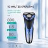 GeRRiT Electric Shavers for Bald Men, 3D Floating Head Rotary Electric Shaver for Men Waterproof Beard Electric Razor Face Shaving Machine Rechargeable view 4