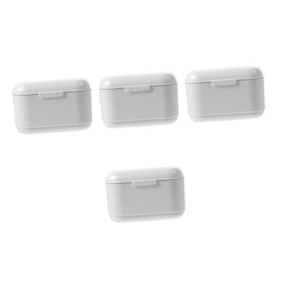FRCOLOR 4pcs Denture Box Denture Storage Box Portable Retainer Holder Lid for Retainer Case Case Convenient