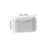 FRCOLOR 4pcs Denture Box Denture Storage Box Portable Retainer Holder Lid for Retainer Case Case Convenient view 2
