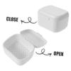 FRCOLOR 4pcs Denture Box Denture Storage Box Portable Retainer Holder Lid for Retainer Case Case Convenient view 4