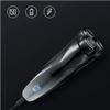 GeRRiT Electric Razor, 3D Rechargeable Waterproof Electric Shaver, Wet & Dry Rotary Shavers for Men Electric Shaving Razors with Pop-up Trimmer, LED Display 150 Mins Battery Life for Shaving view 3