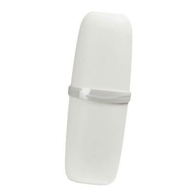 Duiaynke Travel Toothbrush Cup Toothbrush Protect Holder Toothbrush Holder Dustproof Accessory for Traveling Outdoor (White)