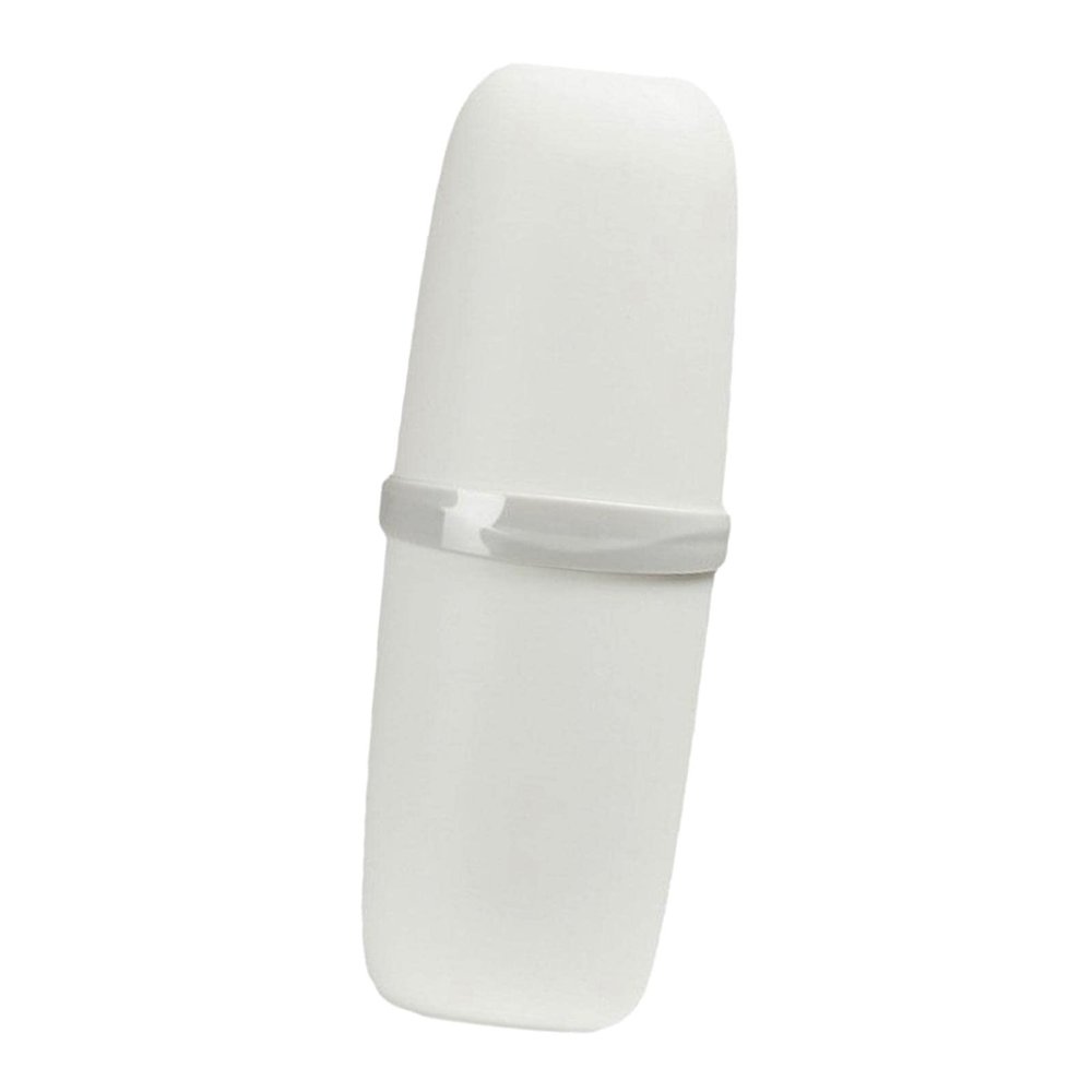 Duiaynke Travel Toothbrush Cup Toothbrush Protect Holder Toothbrush Holder Dustproof Accessory for Traveling Outdoor (White)