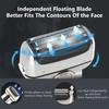 GeRRiT Electric Shavers for Bald Men, Reciprocating Electric Shaver 3 Blade Shaving System USB Rechargeable Shaving Machine for Men (Color : Gray) view 3