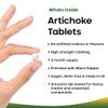 Artichoke Extract Tablets - 120 High Strength Artichoke Extract Tablets Enriched with Black Pepper - Artichoke Supplements No Inulin or Leaf Fibre - 5% Cynarin - 1000mg Artichoke Extract Made in UK view 2