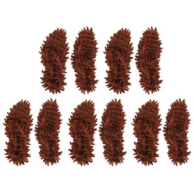 10Pcs Duster Mop Slippers Cover,Multi Function Duster Mop Slippers Shoes Cover,Chenille Mop Slippers,Washable Foot Socks,Floor Cleaning Tools for House Office Bathroom Kitchen