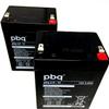 FreshCart Basics 2 x PBQ BATTERIES for mobility Hoists - TWO x Replacement ReChargeable Batteries view 1