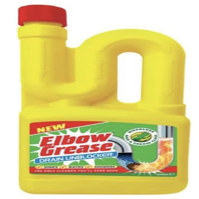 Elbow Grease Drain & Sink Unblocker 750ml - Powerful Toilet and Sink Cleaner - Heavy Duty Liquid Unblocker