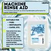 Liquipak Rinse Aid 5L  Automatic Dishwasher & Glasswasher Rinse Aid. Prevents spots, streaks & smears on dishes, glassware & cutlery. Commercial use. view 4