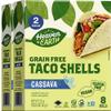 H&E Cassava Tacos, 2 Pack - Heaven & Earth Cassava Taco Shells, Gluten and Grain Free (2 Pack 16 Taco Shells) | Made with Cassava Flour | Paleo & Vegan | Kosher for Passover view 1
