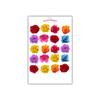 Cake Topper Edible 40 Multicoloured Roses Red Blue Flowers Pre-cut Premium Thick Sweet Wafer Card Standing Cupcake Toppers Birthday Party Cake Decorations view 1