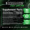 JNX Sports The Shadow! 350mg of Caffeine Hard Core Preworkout -Electric Energy, Mental Focus, Superhuman Strength, Men & Women - Lemon 30 Servings view 2