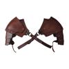 F Fityle Medieval Shoulder Pauldron Knight Shoulder Body Chest Harness Belt for Role Play Prom Party Fancy Dress Cosplay Samurai view 1