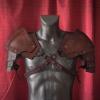 F Fityle Medieval Shoulder Pauldron Knight Shoulder Body Chest Harness Belt for Role Play Prom Party Fancy Dress Cosplay Samurai view 2