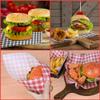 L LIKED 100 PCS 12x7.5 Inchs Red and White Greaseproof Paper Sheets view 4