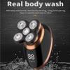 Electric Razor for Men, 5 in 1 Multi-Cutting IPX7 Electric Razor Cut Beard Trimmer LCD Display Nose Ear Grooming Multi-use Bald Shaver view 3