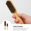 FRCOLOR 2pcs Beard Brushes,Men Beard Grooming Brushes, Bristle Beard Comb, Shredded Hair Brush for Barber view 2