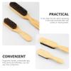 FRCOLOR 2pcs Beard Brushes,Men Beard Grooming Brushes, Bristle Beard Comb, Shredded Hair Brush for Barber view 3