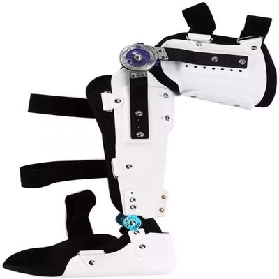 HUANGJUN Hinged Knee Foot Support Brace, Hinged Knee Brace Fracture Fixed Guard Splint Leg Protector, Adjustable Post Knee Support Orthosis Immobilizer Fixed Bracket