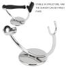 ANKROYU Shaver Stand, Stainless Steel Shaver Holder, Single Head Shaving Brush Holder Safety Support Accessories Fits Most Shavers and Brushes view 3