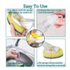 1 Dish Wand 7 Replacement Sponge Heads Cleaning Sponges Wand for Kitchen, Bathroom, Utensils view 2