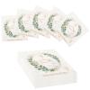 YSsgjK Pack of 50 Napkins, Paper, 33 x 33 cm, 50.0 count, Disposable Napkin, Communion, Christening, Eucalyptus Design view 1