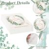 YSsgjK Pack of 50 Napkins, Paper, 33 x 33 cm, 50.0 count, Disposable Napkin, Communion, Christening, Eucalyptus Design view 3