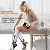 Compression Socks (3 Pairs) for Men Circulation 20-30 mmhg Medical Compression Stockings Women Nursing (Black+White+Green, S-M) view 3