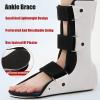 Foot Orthosis Adjustable Non-Slip Sole Ankle Joint Brace Fixed Magic Paste Breathable Removable Lining for Sprains Fractures Ankle,right,L view 2