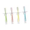 COLLBATH 4pcs Silicone Teether Toothbrush Boy Girl Brush Soft Bristles for Boys and Girls Training Brush view 1
