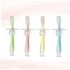 COLLBATH 4pcs Silicone Teether Toothbrush Boy Girl Brush Soft Bristles for Boys and Girls Training Brush view 2