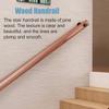 UsmAsk Wooden Staircase Handrails With Fittings Elderly NonSlip BarrierFree Grab Bar Wall Mount Retro Handrail For Stair/Loft/Corridor Decor view 3