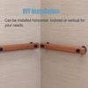 UsmAsk Wooden Staircase Handrails With Fittings Elderly NonSlip BarrierFree Grab Bar Wall Mount Retro Handrail For Stair/Loft/Corridor Decor view 4