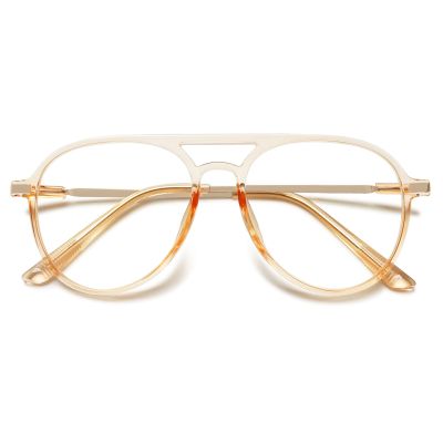 MAGIMODAC Large Reading Glasses Oversized Stylish Anti Blue Light Blocking Readers Glasses Frames Eyeglasses Eyewear for Ladies Men Women Orange 3.00