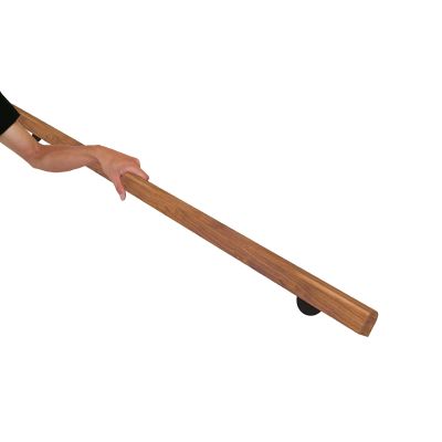 UsmAsk Handrail Staircase for Indoor/Outdoor Staircase Handrails Banister - Complete Kit. Natural Wooden Stair Rail, Wall Mount Elderly Railings Safety Hand Support Rail Corridor Rod, Grab Bar