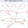MAGIMODAC Large Reading Glasses Oversized Stylish Anti Blue Light Blocking Readers Glasses Frames Eyeglasses Eyewear for Ladies Men Women Purple 2.50 view 3