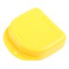 YIGZYCN Fake Teeth Orthodontic Denture Storage Box Mouth Guard Container Retainer Denture For Case With Lid Vent Holes For Trave Mouthguard Container And Cleaner view 4