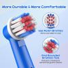 REDTRON 4 Pack Kids Toothbrush Heads for Oral B, Deep and Precise Cleaning Toothbrush Heads, Multi-Colourful Electric Brush Replacement Heads for Children view 2