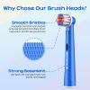 REDTRON 4 Pack Kids Toothbrush Heads for Oral B, Deep and Precise Cleaning Toothbrush Heads, Multi-Colourful Electric Brush Replacement Heads for Children view 4