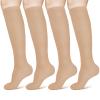 ACWOO Compression Socks for Women & Men, 2 Pairs Graduated Stockings Support, Non-Slip Breathable Flight Socks Running Socks for Sports, Flying, Maternity Pregnancy, Nurses, Travel, Running view 1