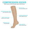 ACWOO Compression Socks for Women & Men, 2 Pairs Graduated Stockings Support, Non-Slip Breathable Flight Socks Running Socks for Sports, Flying, Maternity Pregnancy, Nurses, Travel, Running view 2