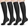 ACWOO Compression Socks for Women & Men, 2 Pairs Graduated Stockings Support, Non-Slip Breathable Flight Socks Running Socks for Sports, Flying, Maternity Pregnancy, Nurses, Travel, Running view 1
