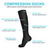 ACWOO Compression Socks for Women & Men, 2 Pairs Graduated Stockings Support, Non-Slip Breathable Flight Socks Running Socks for Sports, Flying, Maternity Pregnancy, Nurses, Travel, Running view 2