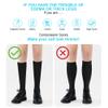 ACWOO Compression Socks for Women & Men, 2 Pairs Graduated Stockings Support, Non-Slip Breathable Flight Socks Running Socks for Sports, Flying, Maternity Pregnancy, Nurses, Travel, Running view 3
