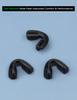 Acefrog 3 Pieces Upgraded Nose Pads for Oakley Kato OO9455M, Kato X OO9475, Encoder OO9471, Encoder Strike Vented, Re:Subzero Sunglass Push-in Nose Piece Replacement, Anti-Slip, Black view 2