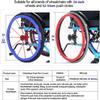 ZSZOOBFD Wheelchair Push Rim Covers Silica Gel Hand Push Cover Wheelchair Rear Wheel Push Ring Silicone Protective Cover Wheelchair Handrim Covers 1 Pair Wheelchair Accessories,08,24in view 3