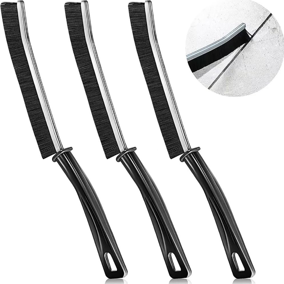 3Pcs Crevice Gap Cleaning Brush, Hard-Bristled Crevice Cleaning Brush, Dead Corners Brushes, for Bathroom Kitchen Tiles Window Slots