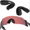 Acefrog 2 Pieces Upgraded Nose Pads for Oakley Kato OO9455M, Kato X OO9475, Encoder OO9471, Encoder Strike Vented, Re:SubZero Sunglass Push-in Nose Piece Replacement, Anti-Slip, Black view 1