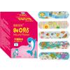 100PCS Cute Cartoon Bandages Water Resistant Bandages-Cartoon Pattern Waterproof Ventilate Hemostasis Kid Band Aid Stickers Adhesive Bandage Wound for Children