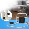 JAVPTAV Sturdy Bed Rail For Elderly Adults Home Foldable Grab Rails For Elderly Safety Bed Rail Guard Handrail Pregnant Assist Support Handle With Storage Pouch Bed Grab Rails view 4